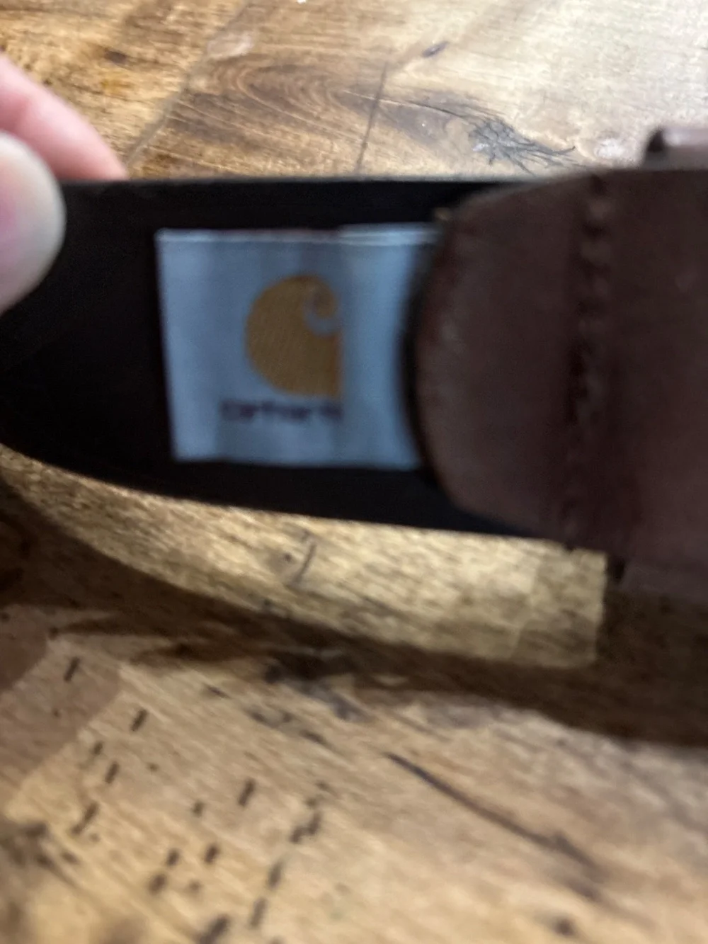 Carhartt brown leather belt size 42